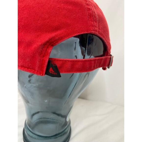 Adidas Chicago Bulls Hat Red Cotton Easy Adjustable NBA Adult One Size - Picture 6 of 12
